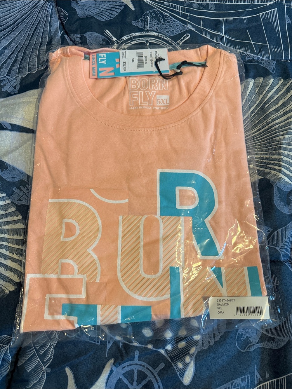 Born Fly Salmon Pink Short-Sleeve Graphic Tee for Kids